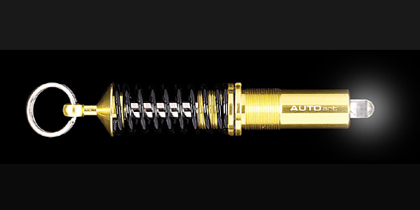 AUTOART Keychain suspension torch gold